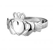 Mens Claddagh Ring Sterling Silver