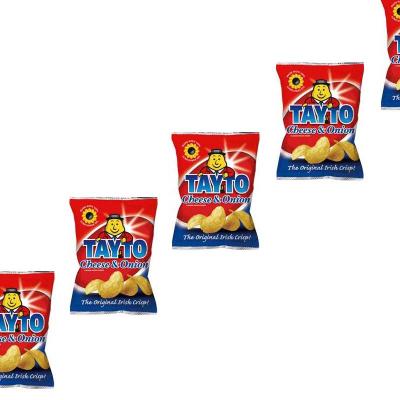 Tayto Cheese & Onion Chips, Pack of 12