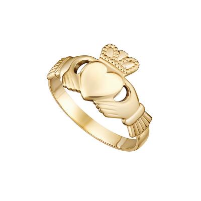 Ladies Claddagh Ring, 14 carat gold
