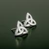 Set of earrings and pendant Celtic knot design