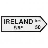 Road magnetic sign, Ireland