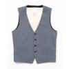 Durrow tweed vest, dove