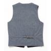 Durrow tweed vest, dove