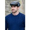 Patchwork Cap, grey-red checkered