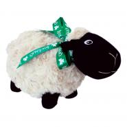 Irisches schwarzes Schaf mit grüner Schleife