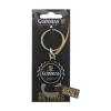 Guinness key ring and flip-down bottle opener black