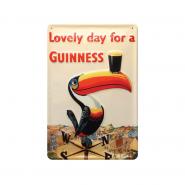 Blechschild, Guinness Tukan