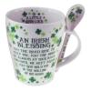 Cup with spoon Irish Blessing