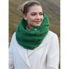 High quality knitted scarf, green