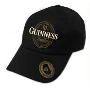 schwarze Schirmm&uuml;tze mit Guinness Logo