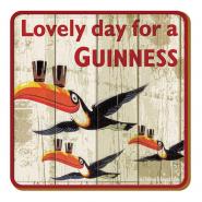 Guinness Untersetzer "Flying Toucan"