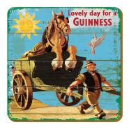 Guinness Glass Coaster "Carriage"