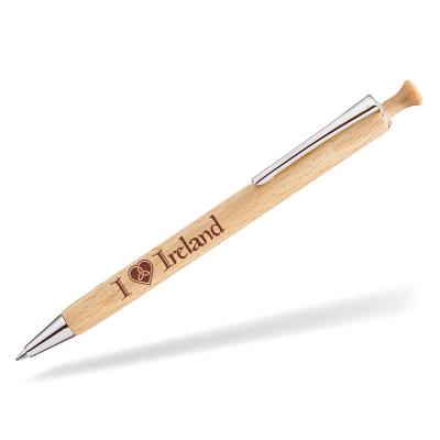 Wooden ballpoint pen "I love Ireland"