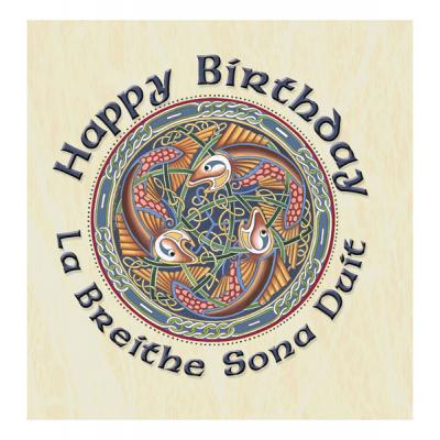 Celtic Birthday Card Fish Design