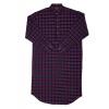 Nightshirt for ladies and men, purple tartan L