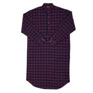 Nachthemd für Damen und Herren, Purple Tartan M