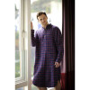 Nightshirt for ladies and men, purple tartan 2XL