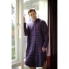 Nightshirt for ladies and men, purple tartan XL