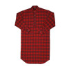 nightshirt for men and women, red tartan M