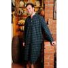 Nightshirt for ladies and gentlemen, green tartan XL