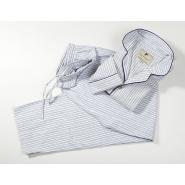 Schlafanzug/Pyjama, blau-weiß gestreift 2XL