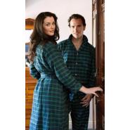 Schlafanzug/Pyjama, Green Tartan L