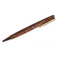 Donegal Pens, handgefertigte Kugelschreiber aus Kirschenholz Gold