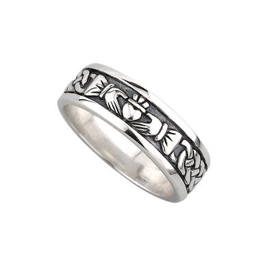 Mens Ring Claddagh Symbol Sterling Silver