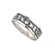Mens Ring Claddagh Symbol Sterling Silver