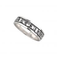 Damen Claddagh Ring aus Sterling Silber