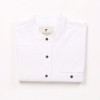 Stehkragenhemd / Grandfather Shirt - weiß S