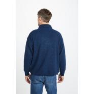 Mens aran cardigan blue L