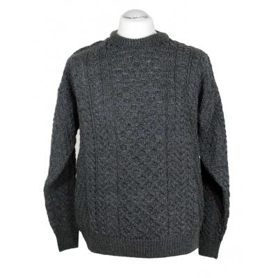 Aran sweater, Anthrazit Grey L