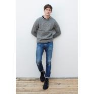 Herren Strickpullover, Grau S