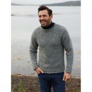 Herren Strickpullover, Grau S