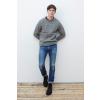 Herren Strickpullover, Grau L