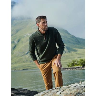 Knitted sweater for men, green M