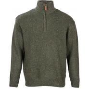 Knitted sweater for men, green M