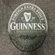 Guinness T Shirt, grau, Guinness Label S