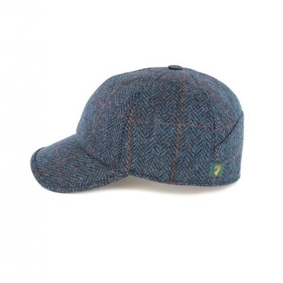 Baseball Cap Tweed blau L