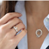 Ladies Kiss Claddagh Ring Sterling Silver intl. size 5 / inner diameter 16.0 mm /