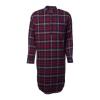 Nightdress unisex, maroon-blue checkered