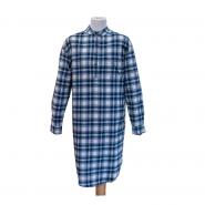 Nachthemd Damen/Herren, Blue Tartan XL