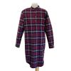 Nightdress ladies/men, brown-blue checkered S