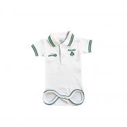 Baby romper suit, white 0-6 months