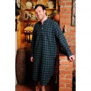 Nightshirt for ladies and gentlemen, green tartan 3XL