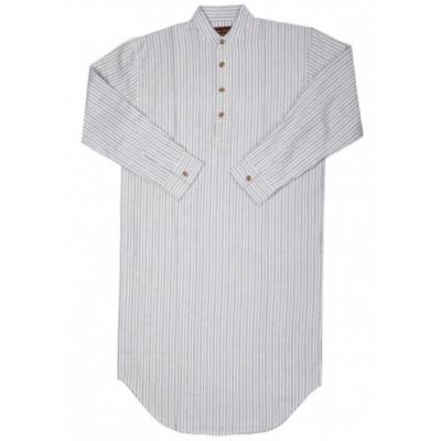 nightshirt ladies/men blue-white striped 3XL