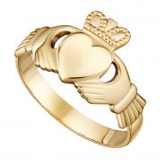 Herren Claddagh Ring Gold Größe 54 / Innendurchmesser 17.5 mm / Intl. Größe 7
