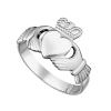 Herren Claddagh Ring, Sterling Silber Größe 57,2 / Innedurchmesser 18.2 mm /  Intl.Größe 8