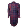 Nightshirt for ladies and men, purple tartan 3XL